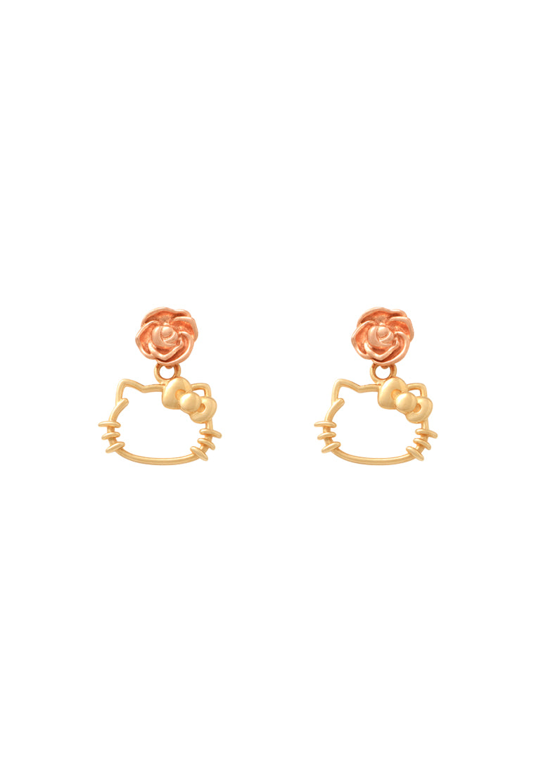 Hello Kitty Rose Drop Earrings