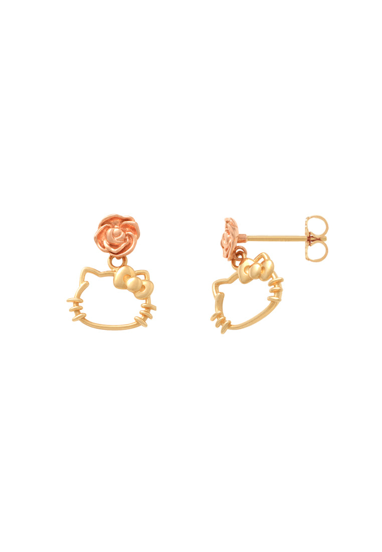 Hello Kitty Rose Drop Earrings